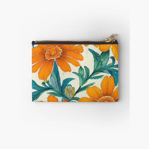 Item preview, Marigold Floral Print designed and sold by ThePurpleMelon.