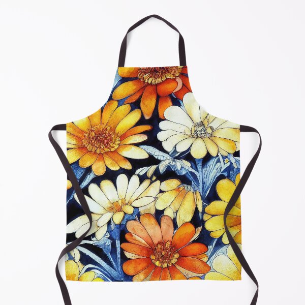 Item preview, Marigold Floral Print designed and sold by ThePurpleMelon.