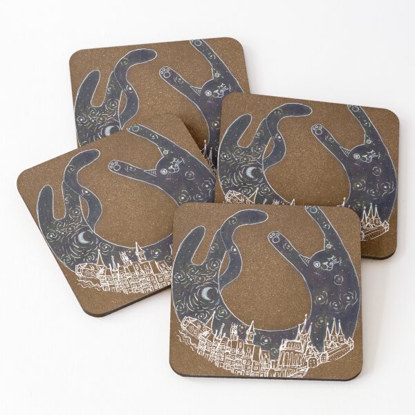 Item preview, The night sky fell over Erfurt like a black cat designed and sold by pilimagination.