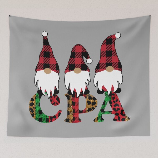 Item preview, Accountant Christmas Gift -Christmas Gnomes designed and sold by BronikowskiART.