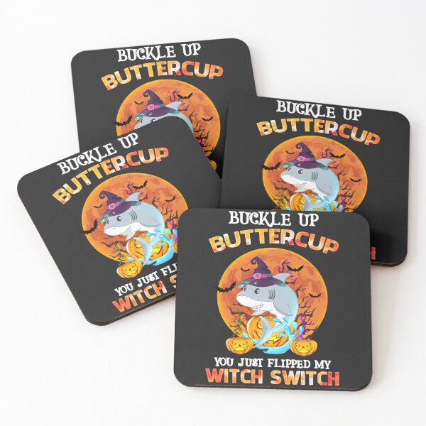 Item preview, Halloween Shark Buckle Up Buttercup You Just Flipped My Witch Switch designed and sold by alanxgoldberger.