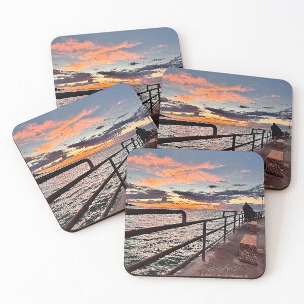 Item preview, Edgewater Pier At Civil Twilight designed and sold by Kingofpics7.