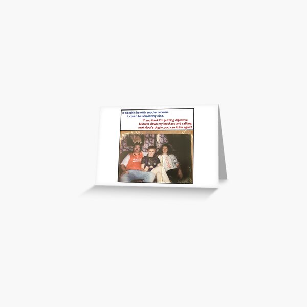Charlie and Stella - plus Tony! League of Gentlemen Greeting Card