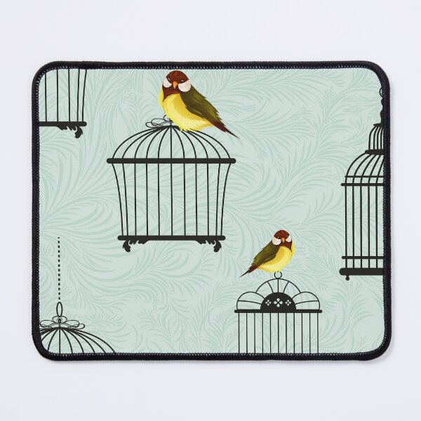Item preview, Retro Bird Cage Pattern Design designed and sold by semioddfinds.