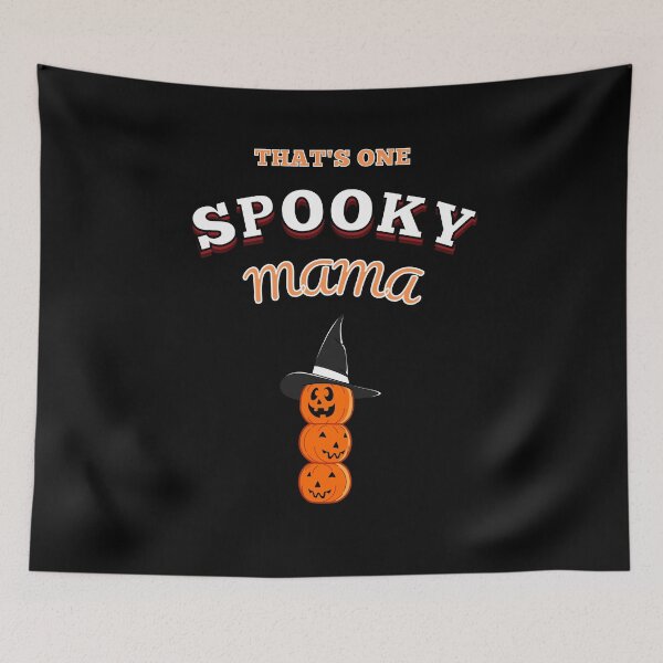 Item preview, One Spooky Mama Halloween Party T-Shirt With A Pumpkins And A Witch Hat  designed and sold by House-Of-Pinto.