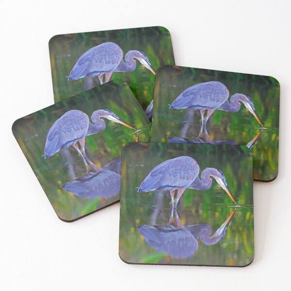 Item preview, Great Blue Heron with reflection designed and sold by Anthony Goldman.