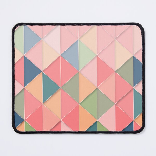 Item preview, Retro Geometric Shape Pattern Pink, Blue, Beige, Peach designed and sold by semioddfinds.