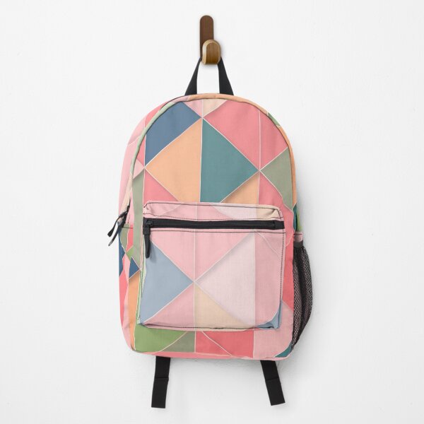 Item preview, Retro Geometric Shape Pattern Pink, Blue, Beige, Peach designed and sold by semioddfinds.