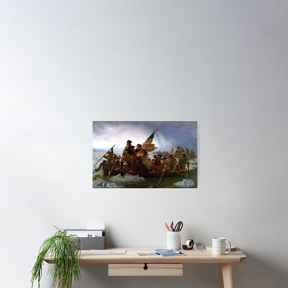 Washington Crossing The Delaware River Poster