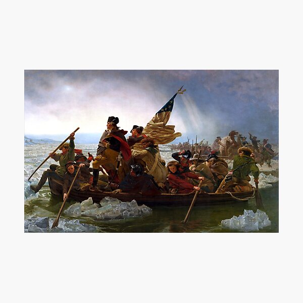 Washington Crossing The Delaware River Photographic Print