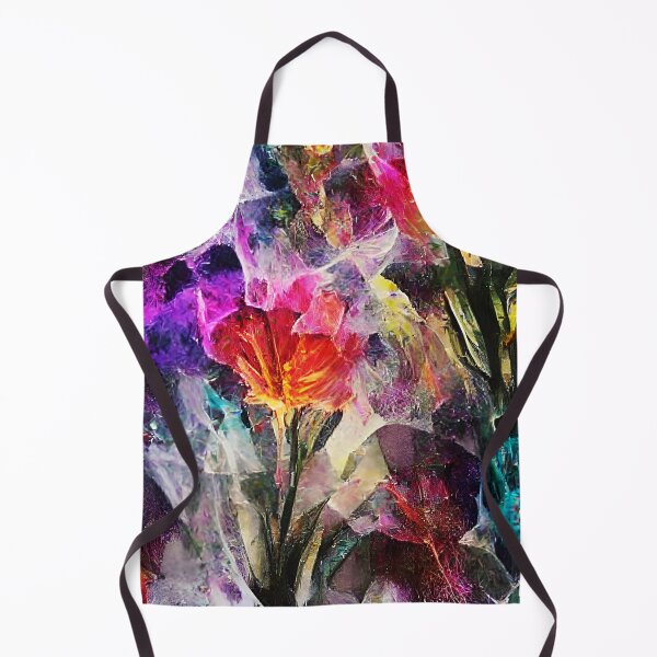 Item preview, Abstracted Icy Neon Roses-Frozen Florals designed and sold by BioDigital-Jazz.