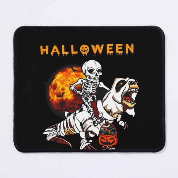 Item preview, skeleton riding dinosaur bones halloween | funny pumpkin  designed and sold by Yobeli.