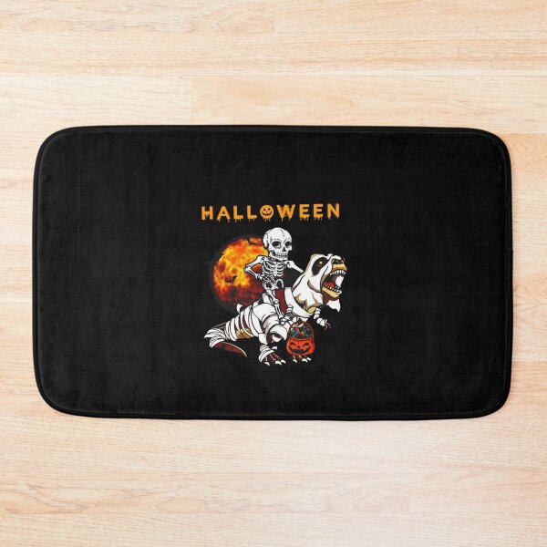 Item preview, skeleton riding dinosaur bones halloween | funny pumpkin  designed and sold by Yobeli.