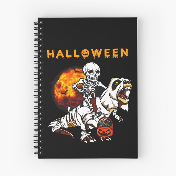 Item preview, skeleton riding dinosaur bones halloween | funny pumpkin  designed and sold by Yobeli.