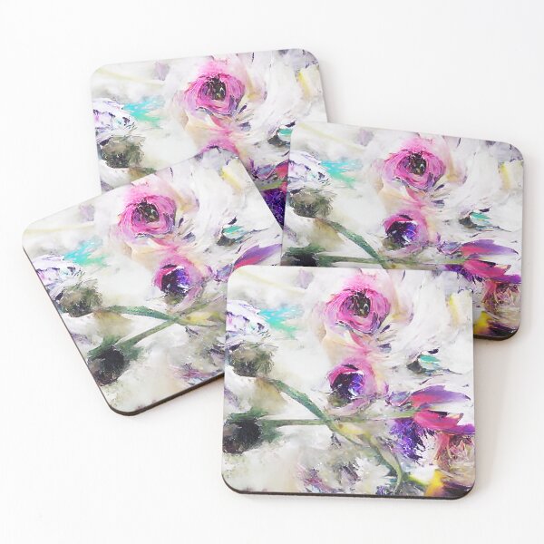 Item preview, Serene Snowy Flowers-Frozen Florals designed and sold by BioDigital-Jazz.