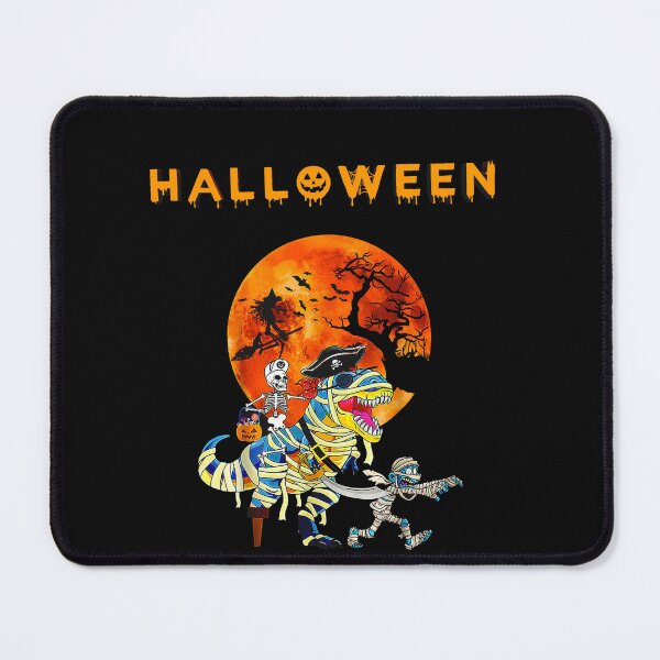 Item preview, Skeleton riding dinosaur bones halloween | funny pumpkin designed and sold by Yobeli.