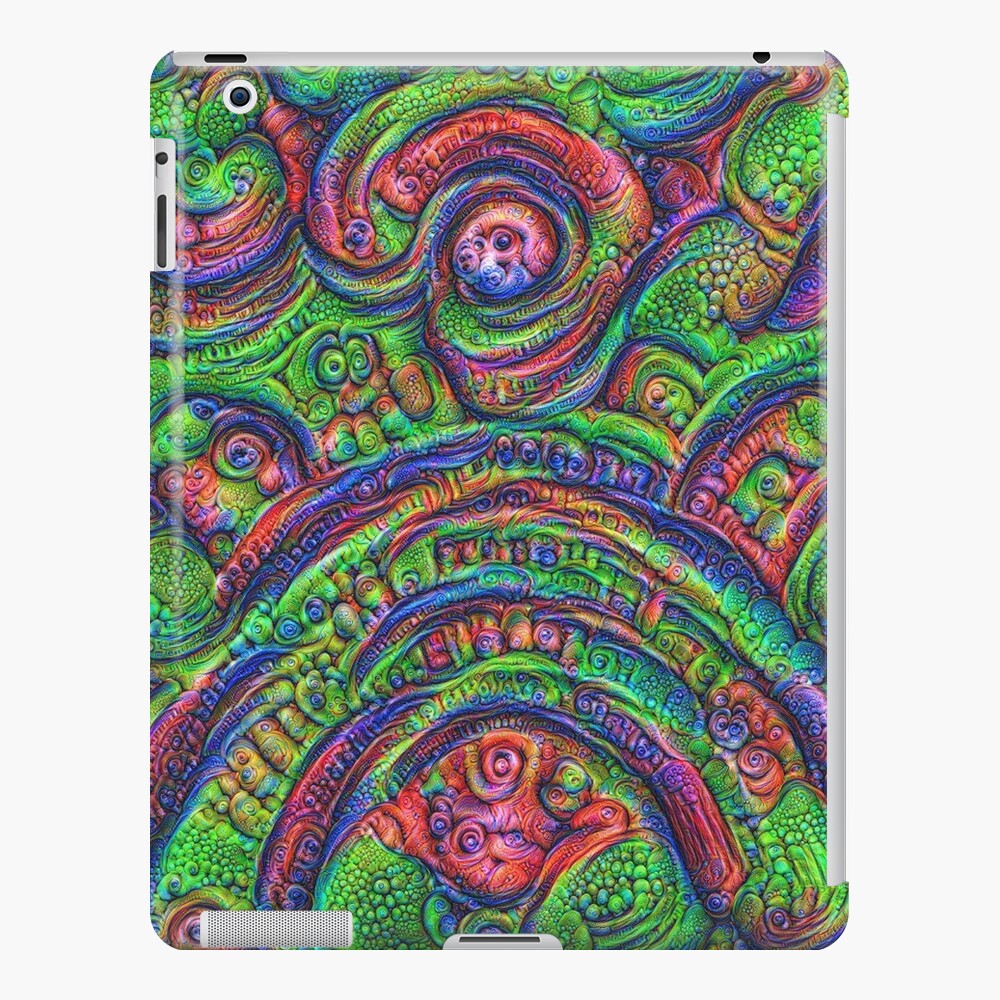 Green #DeepDream iPad Case & Skin