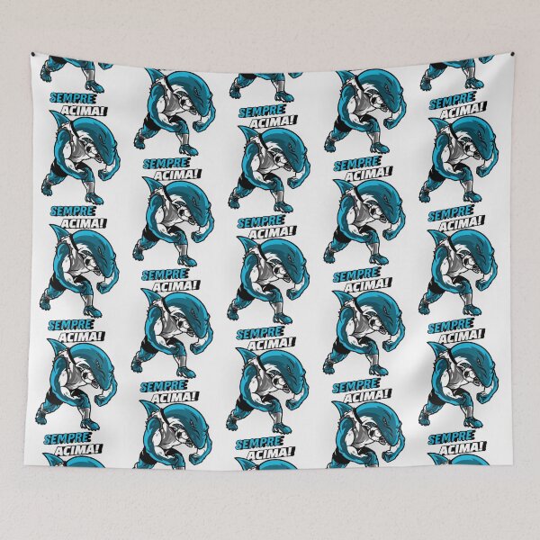 Item preview, a-fierce-shark-mascot-biting-a-soccer-ball-        designed and sold by KendraEberh.