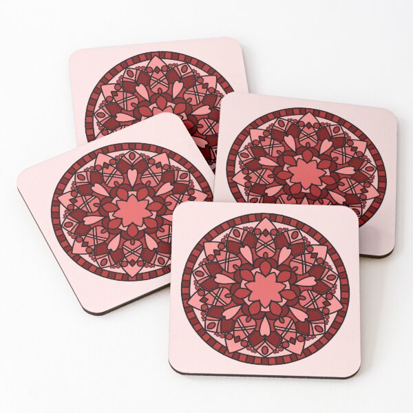 Item preview, Root chakra red mandala designed and sold by SoftCanBear.