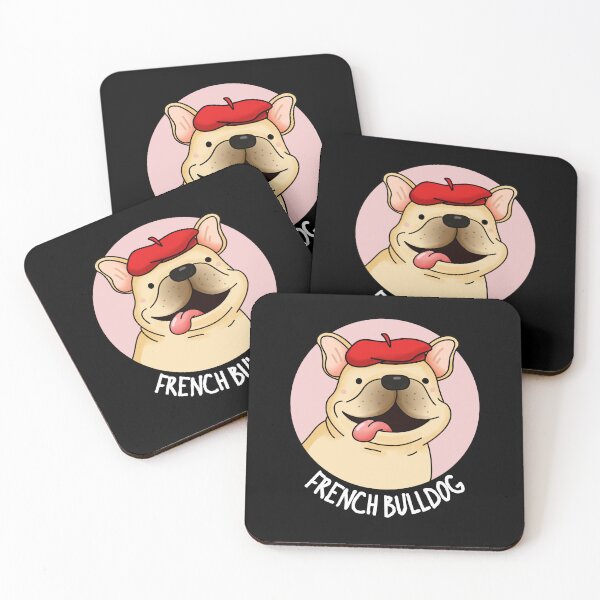 Item preview, French Bulldog Funny Dog Puns (Dark BG) designed and sold by punnybone.