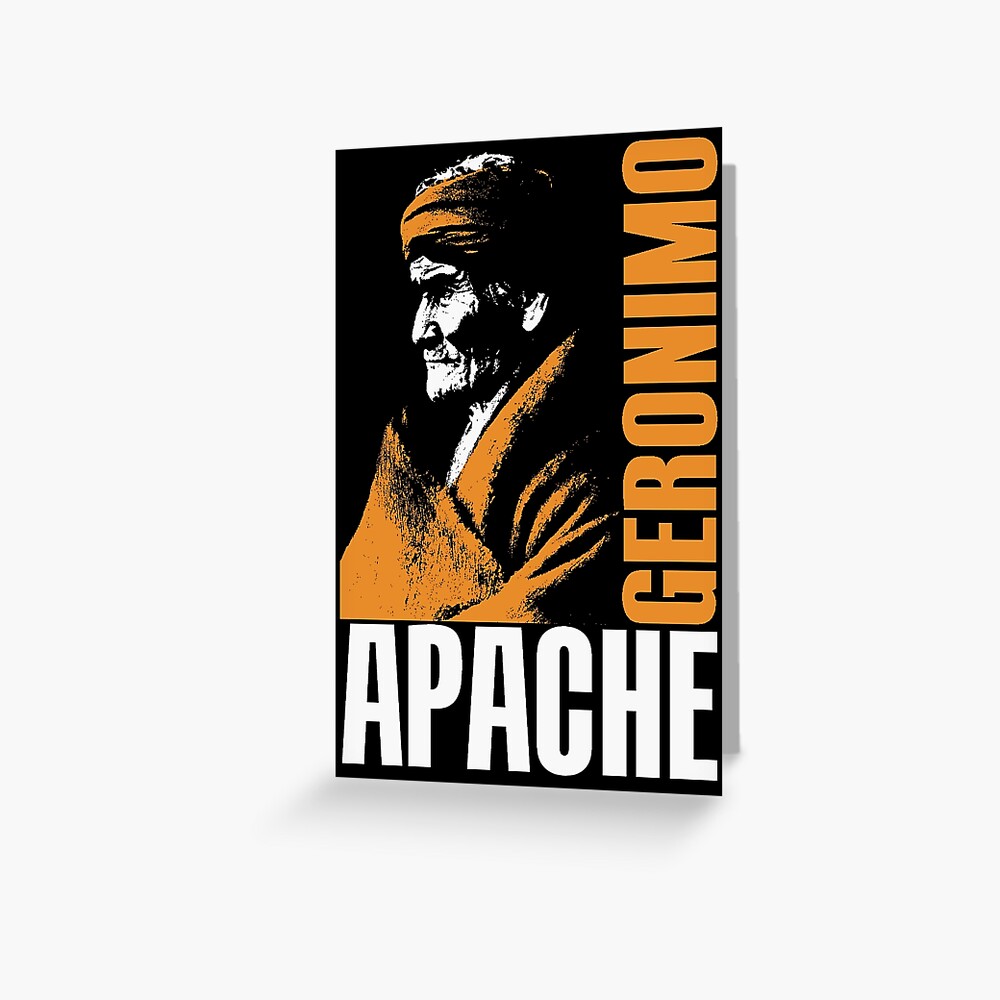 Geronimo Apache Greeting Card By Impactees Redbubble