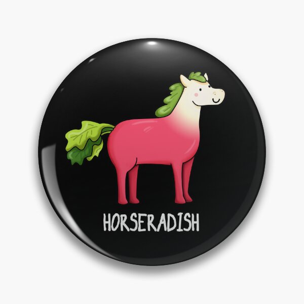 Item preview, Horseradish Funny Horse Puns (Dark BG) designed and sold by punnybone.