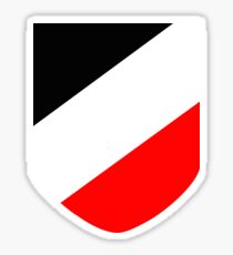 German tricolor shield Sticker