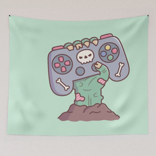 Item preview, Death Will Not Stop Gamers, Zombie Hand With Game Controller designed and sold by rustydoodle.