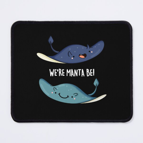 Item preview, We're Manta Be Funny Manta Ray Puns (Dark BG) designed and sold by punnybone.