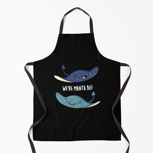 Item preview, We're Manta Be Funny Manta Ray Puns (Dark BG) designed and sold by punnybone.