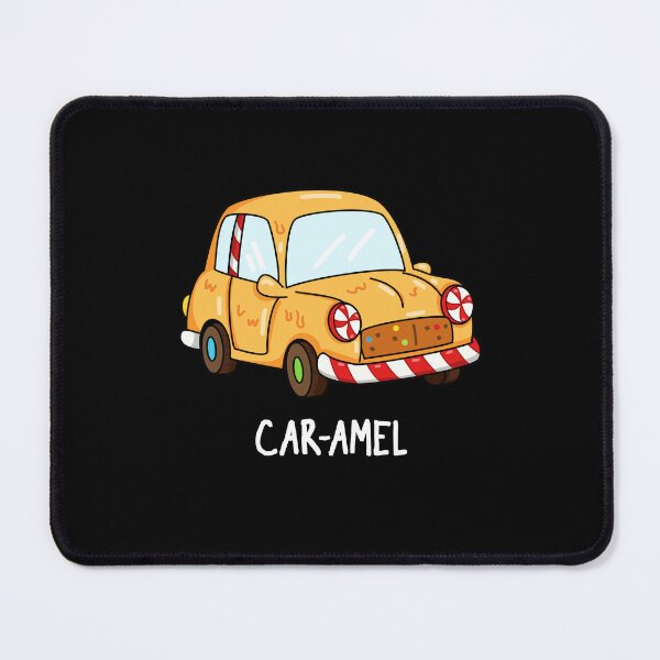 Item preview, Car-amel Funny Candy Car Puns (Dark BG) designed and sold by punnybone.