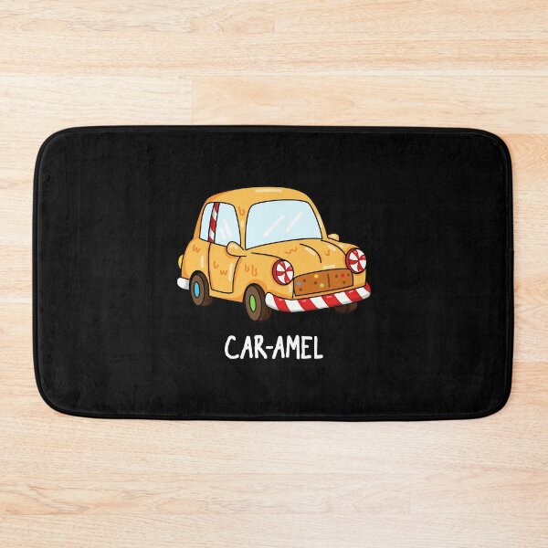 Item preview, Car-amel Funny Candy Car Puns (Dark BG) designed and sold by punnybone.