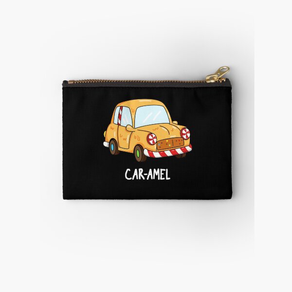 Item preview, Car-amel Funny Candy Car Puns (Dark BG) designed and sold by punnybone.