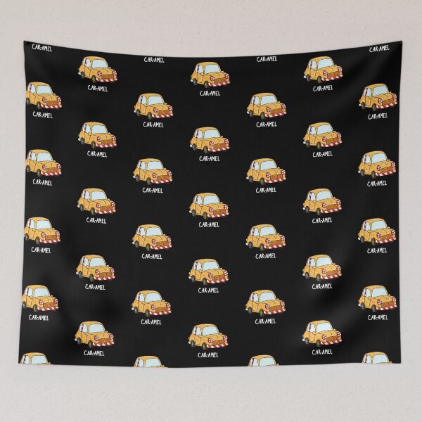 Item preview, Car-amel Funny Candy Car Puns (Dark BG) designed and sold by punnybone.