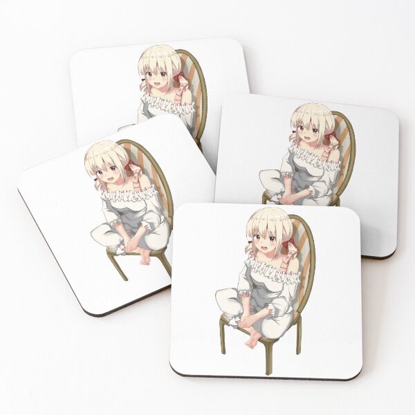 Item preview, Chisato Nishikigi Wearing Lounging Pajama Longuewear Sitting on the Chair | Lycoris Recoil designed and sold by Risumu.