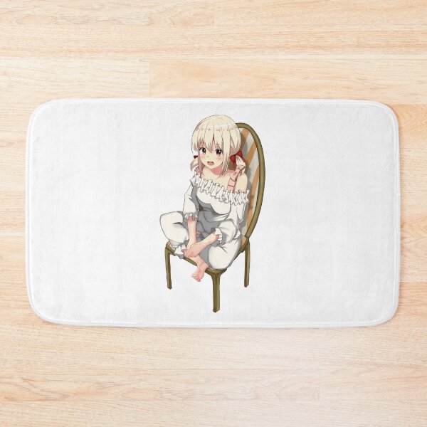Item preview, Chisato Nishikigi Wearing Lounging Pajama Longuewear Sitting on the Chair | Lycoris Recoil designed and sold by Risumu.