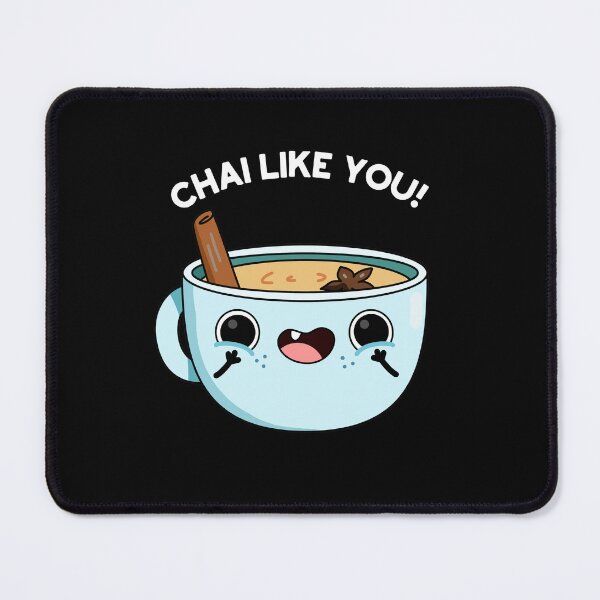 Item preview, Chai Like You Funny Tea Puns (Dark BG) designed and sold by punnybone.