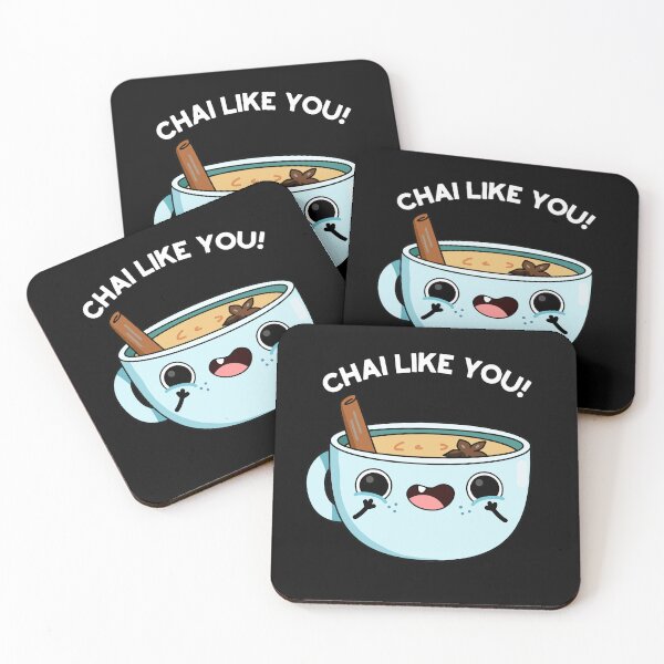 Item preview, Chai Like You Funny Tea Puns (Dark BG) designed and sold by punnybone.