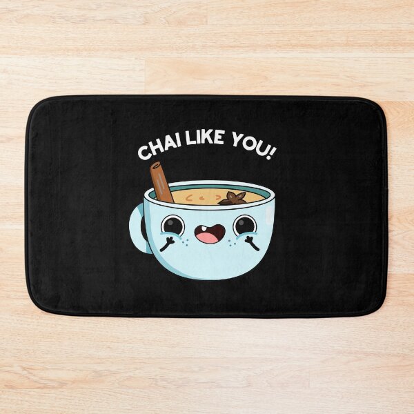 Item preview, Chai Like You Funny Tea Puns (Dark BG) designed and sold by punnybone.
