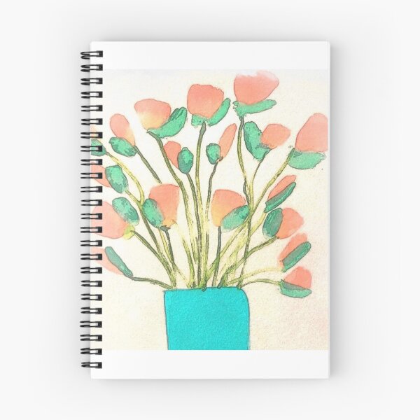 Item preview, Peachy floral arrangements in vase designed and sold by Tonyasartprints.