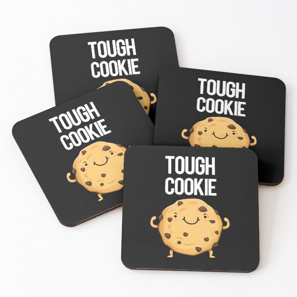 Item preview, Tough Cookie Funny Cookie Puns (Dark BG) designed and sold by punnybone.