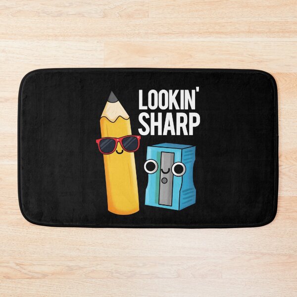 Item preview, Lookin Sharp Funny Pencil Puns (Dark BG) designed and sold by punnybone.
