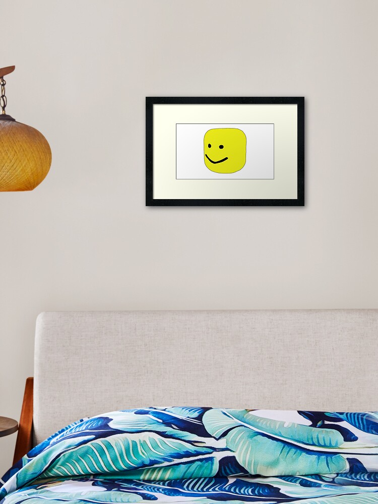 roblox oof art print by leo redbubble