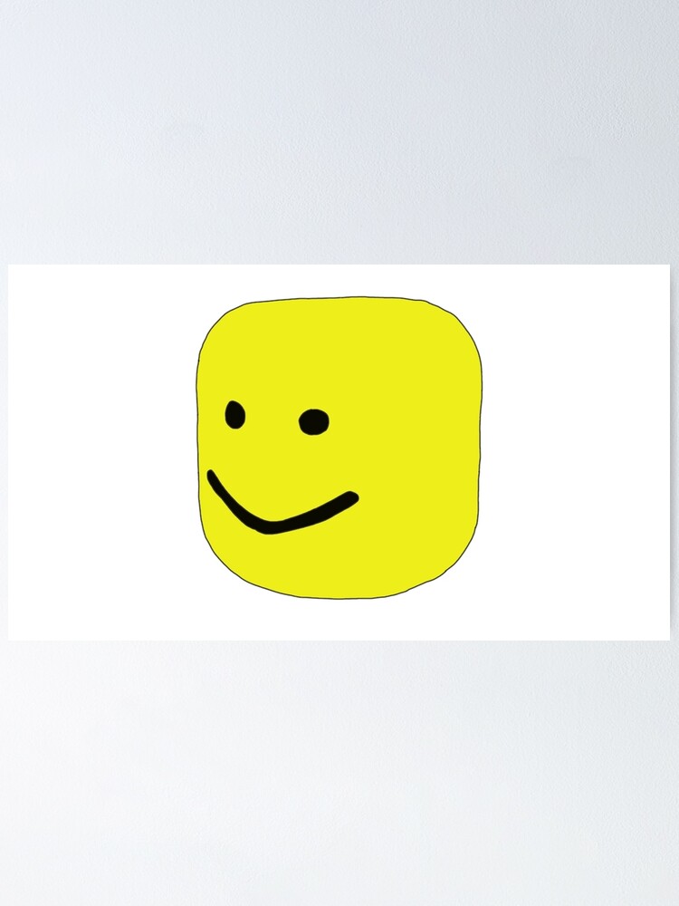 Roblox Oof Póster - p#U00f3sters roblox face redbubble