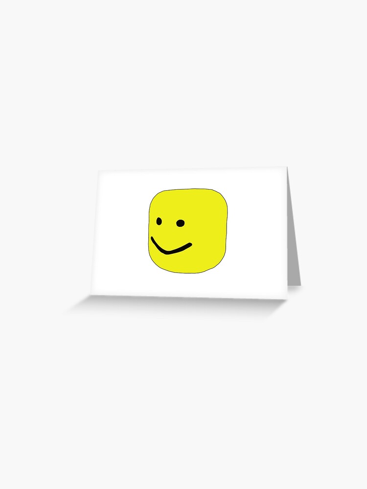 Roblox Oof Greeting Card By Leo Redbubble - goblin face roblox