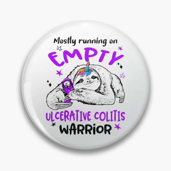 Item preview, Mostly running on Empty Ulcerative Colitis Warrior designed and sold by ElizabethS809.