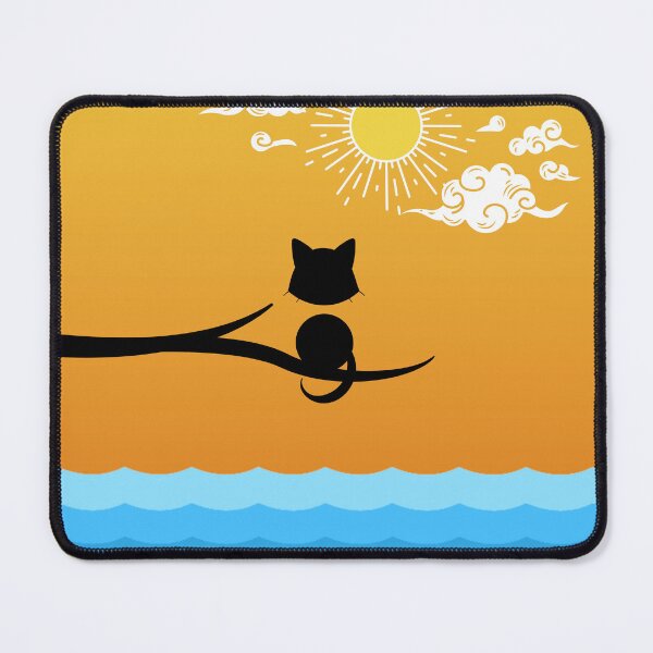 Item preview, Semicolon Cat Watching Sunrise designed and sold by SimplyMe-Plus.