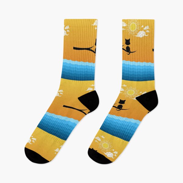 Item preview, Semicolon Cat Watching Sunrise designed and sold by SimplyMe-Plus.