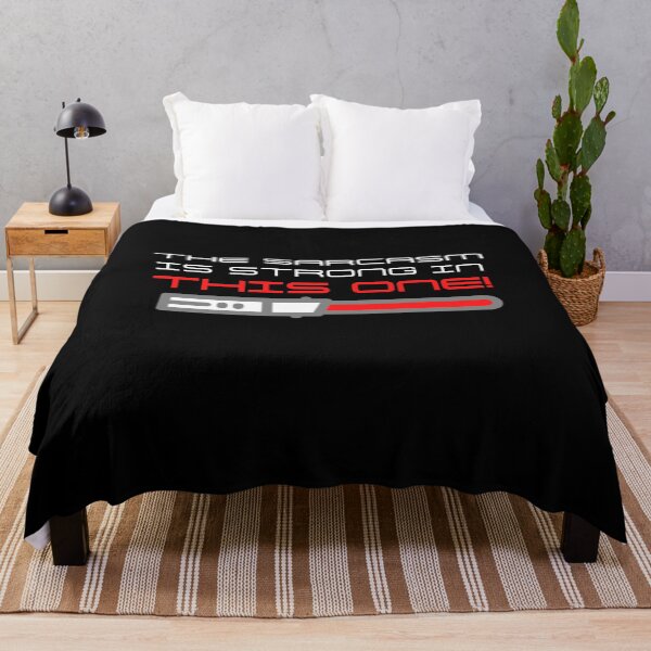 Item preview, The SARCASM is STRONG - Dark, Red designed and sold by Mean-Musician.