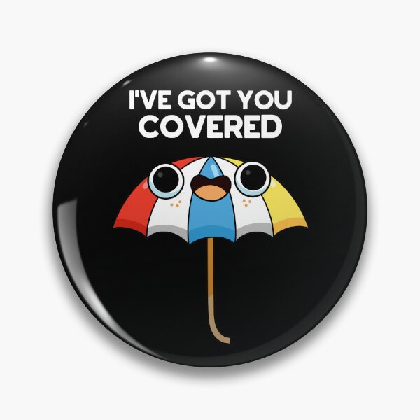 Item preview, I've Got You Covered Funny Umbrella Puns (Dark BG) designed and sold by punnybone.